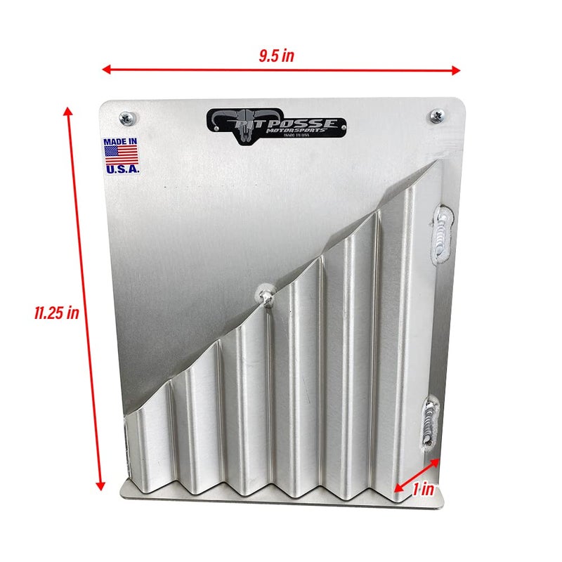 Pit Posse 544 Aluminum Zip Tie Cable Storage Holder Rack - Made in USA - Enclosed Race Trailer Shop Garage Fastener Storage Organizer Wall Mount (Silver) - Image 4